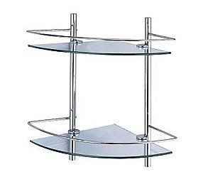 Полка стеклянная тройная WasserKRAFT Ammer К-3122 купить в интернет-магазине сантехники Sanbest