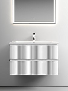 Тумба с раковиной Sancos SNOB T SNT80W 80 Bianco для ванной в интернет-магазине Sanbest