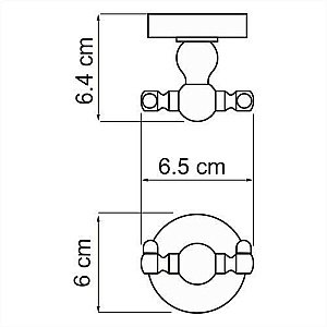 Крючок WasserKRAFT Regen K-6923D купить в интернет-магазине сантехники Sanbest