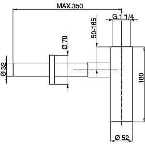 Сифон для раковины Cisal SHOWER ZA0040702P розовое золото купить в интернет-магазине сантехники Sanbest