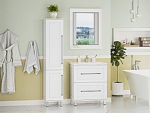 Зеркало-рамка Misty Марта 70 П-Мрт02070-011 белый в ванную от интернет-магазине сантехники Sanbest