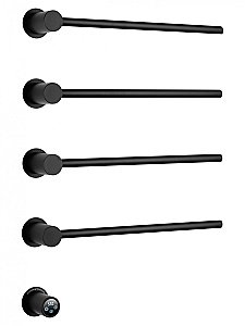 Полотенцесушитель электрический встраиваемый WONZON & WOGHAND HAMBURG, Черный матовый (WW-AL314-MB) купить в интернет-магазине сантехники Sanbest