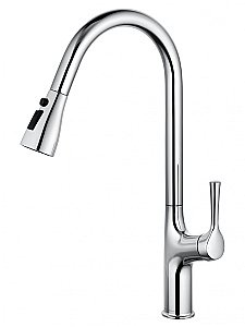 Смеситель для кухни с выдвижным изливом WONZON & WOGHAND, Хром (WW-AE54123-CR) купить в интернет-магазине сантехники Sanbest