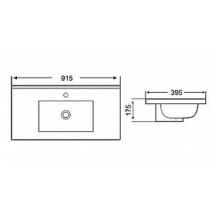 Раковина WeltWasser WW DEILBACH 7517- 90 белая купить в интернет-магазине Sanbest