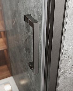 Душевой уголок Cezares Molveno 90x120 AHF-31-120/90-C-GM-IV стекло прозрачное/профиль матовая оружейная сталь купить в интернет-магазине Sanbest