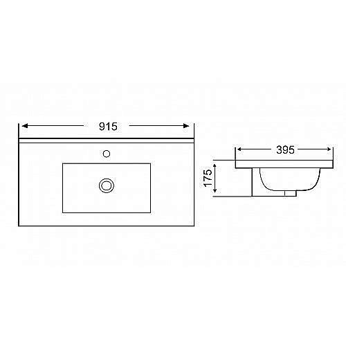 Раковина WeltWasser WW DEILBACH 7517- 90 белая купить в интернет-магазине Sanbest