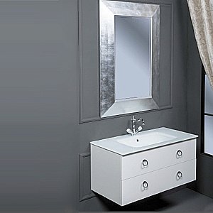 Зеркало Boheme NeoArt Chelsea 555 серебро в ванную от интернет-магазине сантехники Sanbest