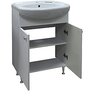 Тумба с раковиной Loranto Моника New CS00076239 55 раковина Арго 55, белая для ванной в интернет-магазине Sanbest