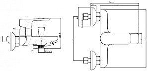 Смеситель для ванны Bien Torres купить в интернет-магазине сантехники Sanbest