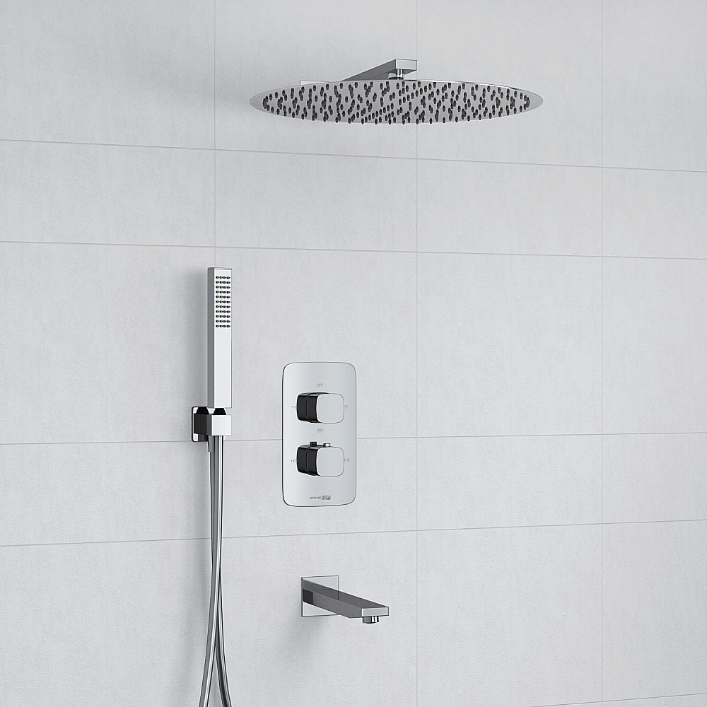 Душевая система WasserKRAFT A178644 Thermo хром купить в интернет-магазине сантехники Sanbest