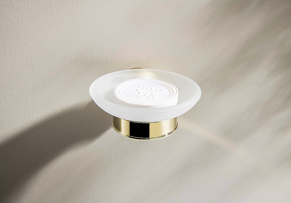 Мыльница Aquatek Классик AQ4503PG стекло матовое/золото полированное купить в интернет-магазине сантехники Sanbest