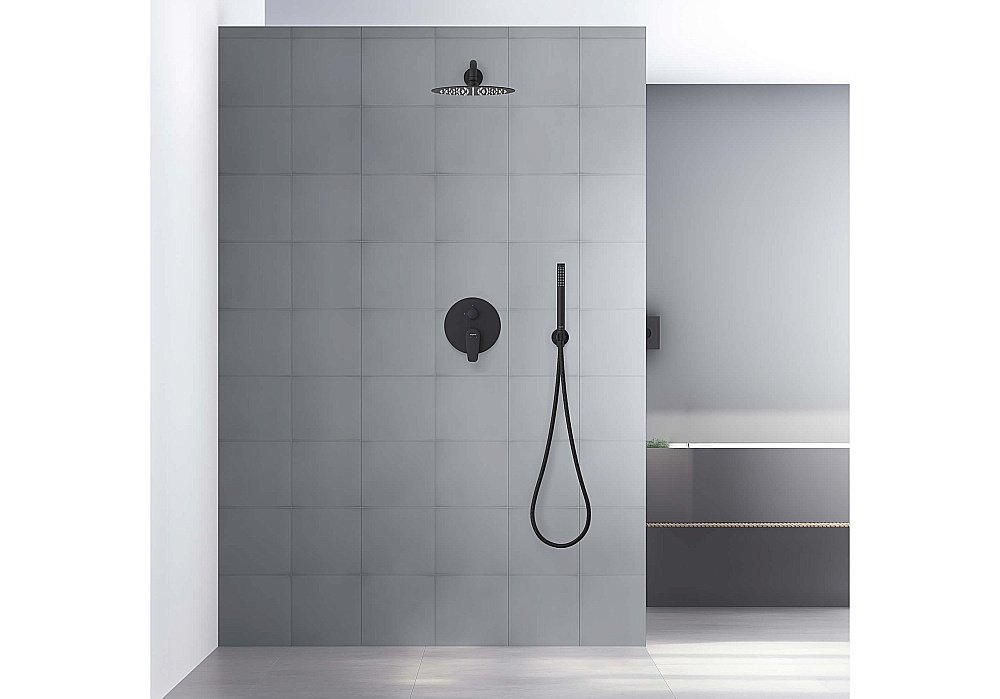 Душевая система Aquatek Бетта AQ1172MB черная матовая купить в интернет-магазине сантехники Sanbest