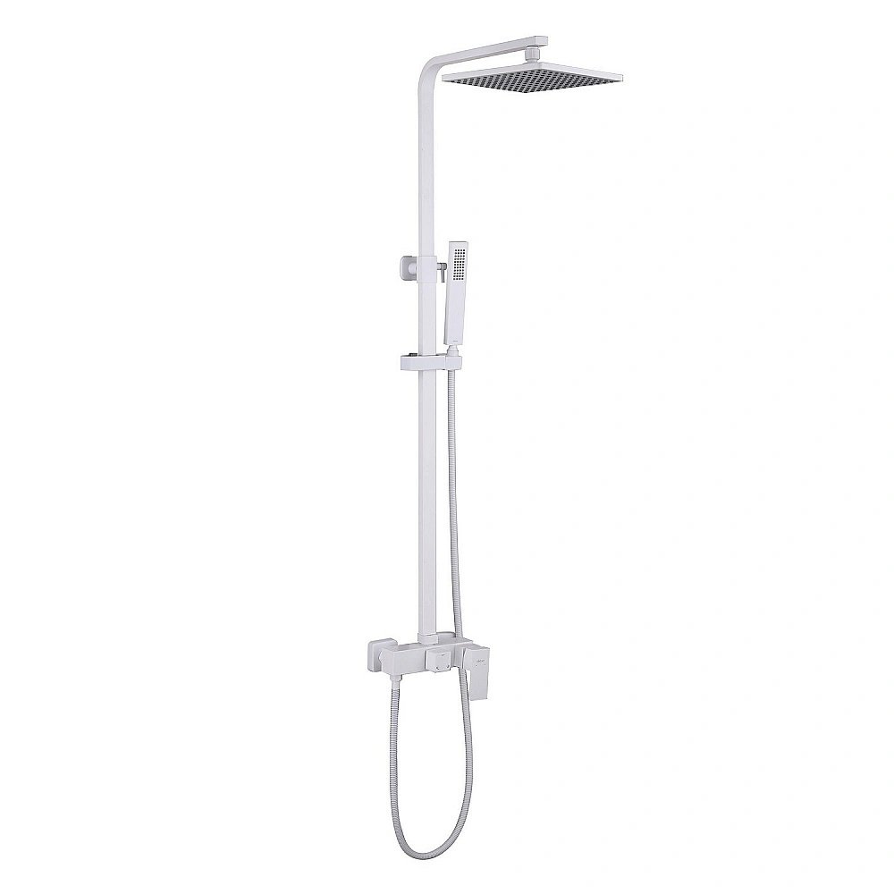 Душевая система ABBER Daheim AF8220WL белая матовая купить в интернет-магазине сантехники Sanbest