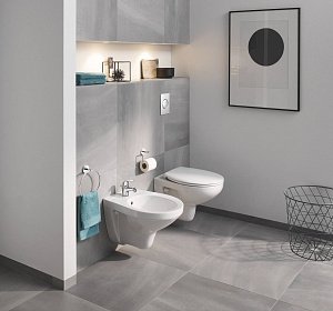 Биде подвесное Grohe Bau Ceramic 39433000 купить в интернет-магазине Sanbest