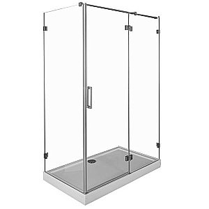 Душевой угол Aquanet Beta NWD1231 150x80 L левый, стекло прозрачное/профиль хром купить в интернет-магазине Sanbest