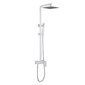 Душевая система ABBER Daheim AF8220WL белая матовая купить в интернет-магазине сантехники Sanbest