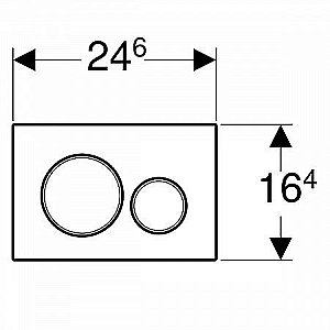 Кнопка для инсталляции Geberit Sigma 20 115.882.14.1 купить в интернет-магазине сантехники Sanbest