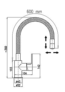 Смеситель для кухни Rav-Slezak COLORADO CO119.5/10CMATZ купить в интернет-магазине сантехники Sanbest