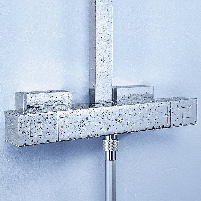 Душевая система Grohe Euphoria Cube 26087000 купить в интернет-магазине сантехники Sanbest