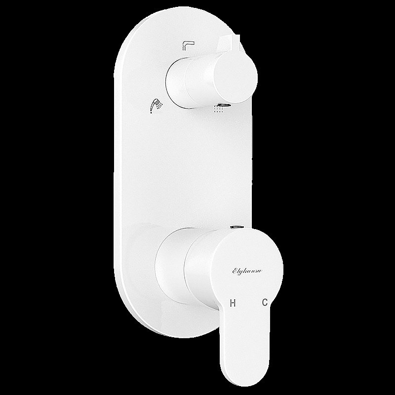 Душевая система Elghansa 54R1783-White (Set-19) белая купить в интернет-магазине сантехники Sanbest