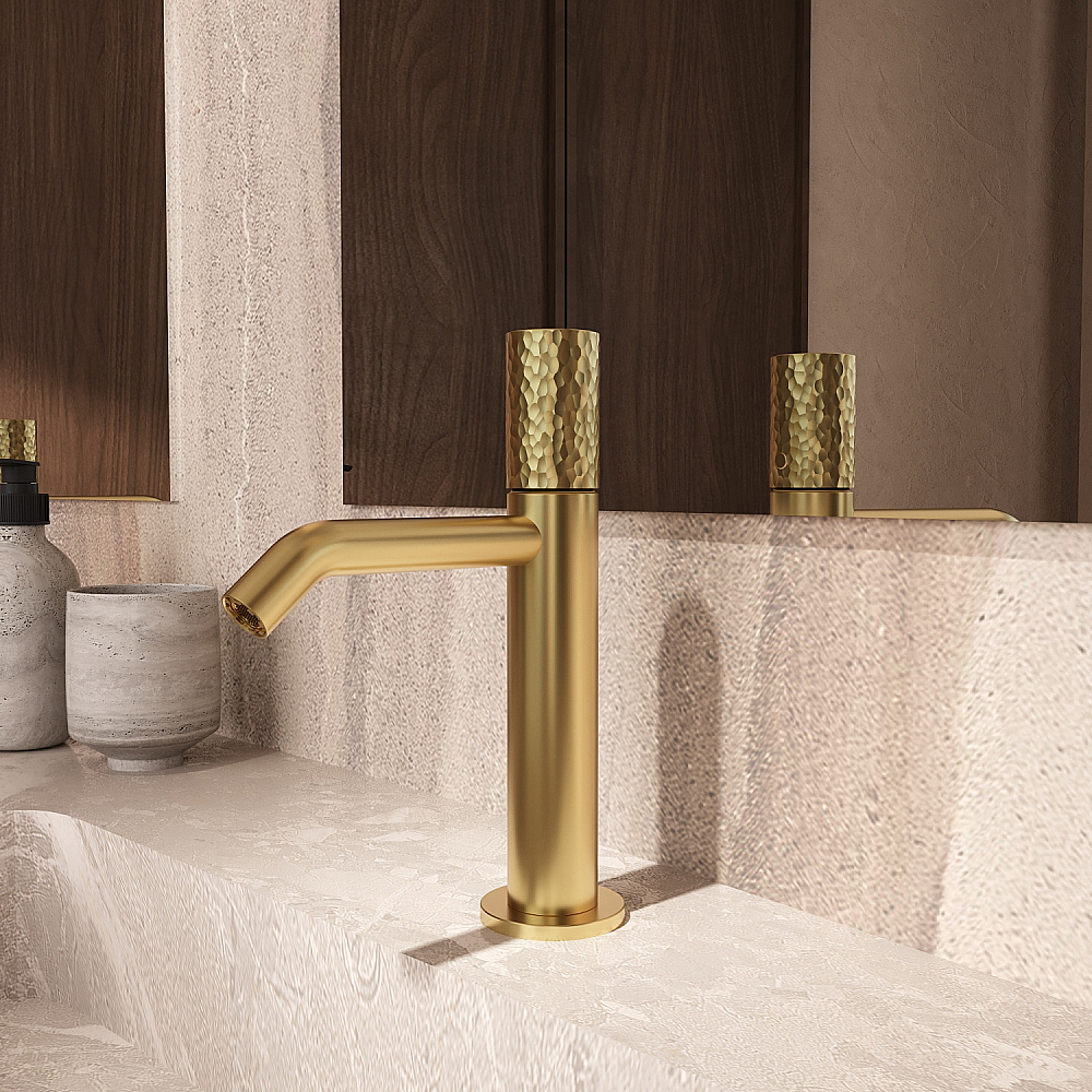 Смеситель для раковины Vincea Aura VBF-6AU1BG золото брашированное купить в интернет-магазине сантехники Sanbest