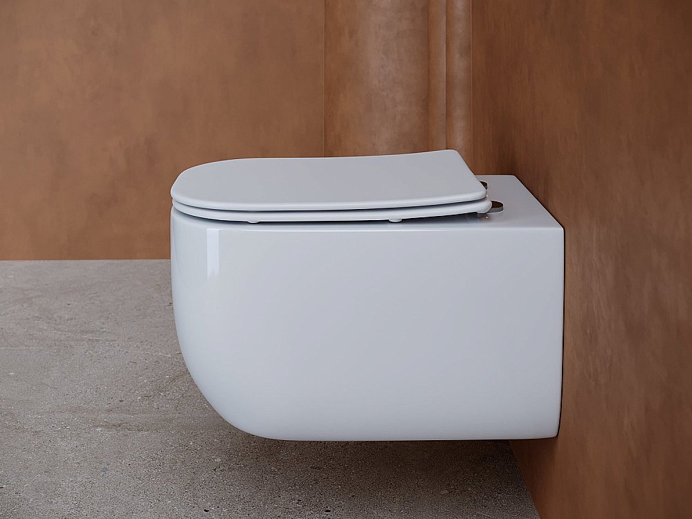 Унитаз подвесной Ceramica Nova NOEL Rimless CN3013 безободковый, с крышкой микролифт купить в интернет-магазине Sanbest