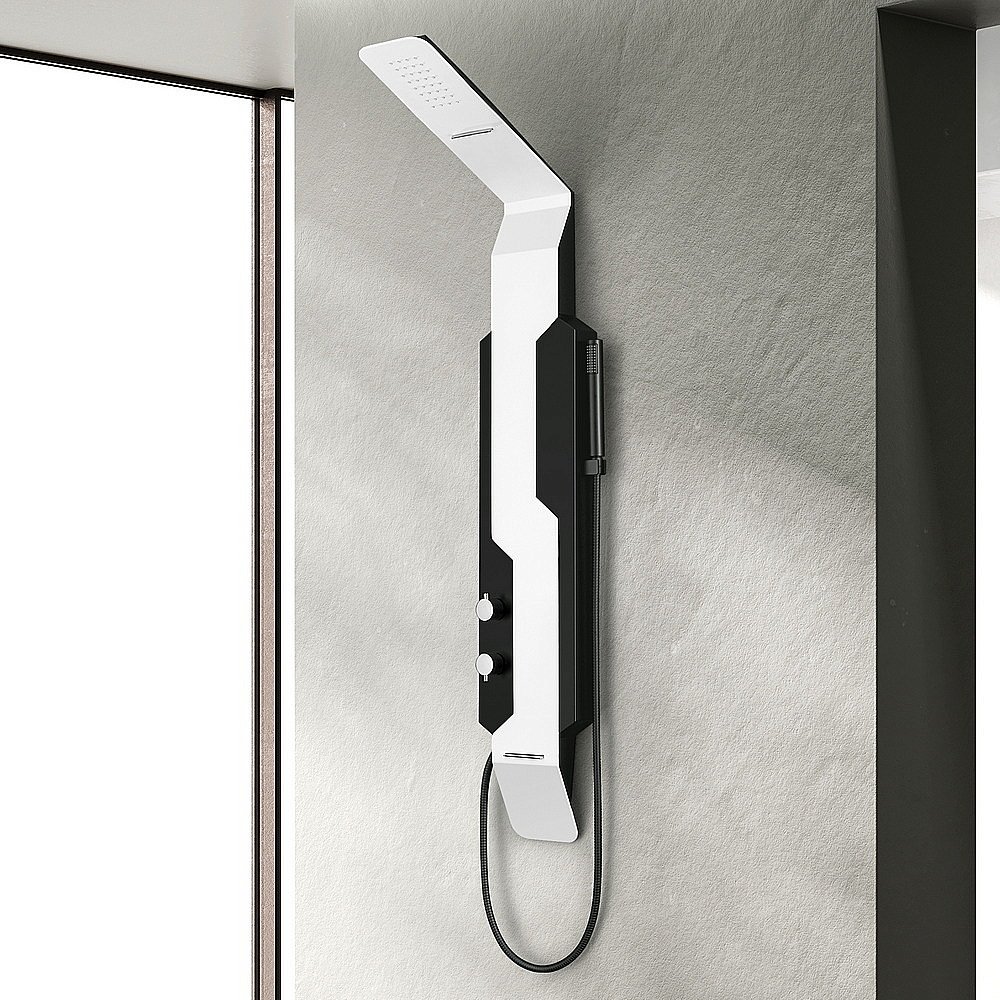 Душевая панель Black&White Gravity GR028 черная/белый купить в интернет-магазине сантехники Sanbest