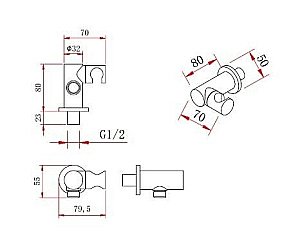 Душевая система Berges VENTAS 73008 черная матовая купить в интернет-магазине сантехники Sanbest