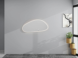 Зеркало Black&White Universe 970.MR1400 с подсветкой в ванную от интернет-магазине сантехники Sanbest