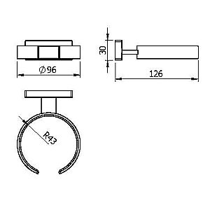 Держатель для фена Langberger Alster 10991A купить в интернет-магазине сантехники Sanbest