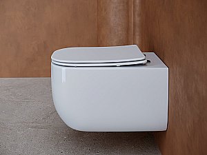 Унитаз подвесной Ceramica Nova NOEL Rimless CN3013 безободковый, с крышкой микролифт купить в интернет-магазине Sanbest