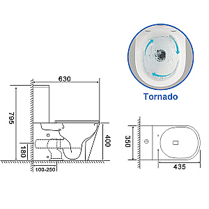 Инсталляция для унитаза Azario AZ-8010-1000 купить в интернет-магазине сантехники Sanbest