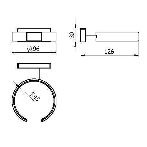 Держатель для фена Langberger Alster 10991A купить в интернет-магазине сантехники Sanbest