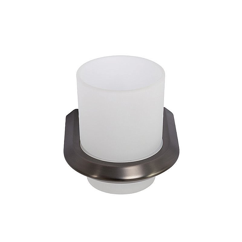 Стакан настенный Cezares LINER-TUMS-GM оружейная сталь купить в интернет-магазине сантехники Sanbest