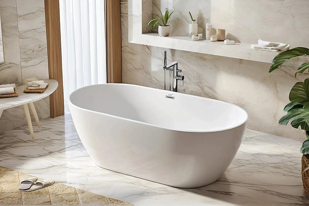 Ванна акриловая CeruttiSpa d'ISEO 10509 170x75 белая купить в интернет-магазине Sanbest