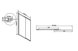 Шторка на ванну Vincea VSB-1E100CLB 100x145 купить в интернет-магазине Sanbest