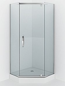 Душевой уголок Alex Baitler AB215-90 стекло прозрачное/профиль хром купить в интернет-магазине Sanbest