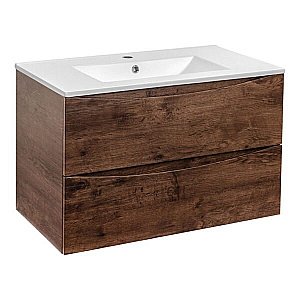 Тумба с раковиной Vincea Mia VMC-2MC800RW + VBS-13980 800 R.Wood для ванной в интернет-магазине Sanbest