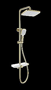 Душевая система с термостатом WONZON & WOGHAND ThermoKlick, Брашированное золото (WW-B3098-A- BG) купить в интернет-магазине сантехники Sanbest