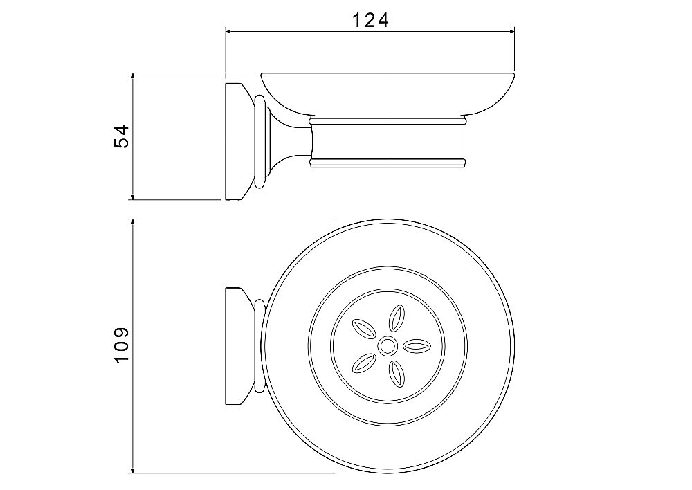 Мыльница Aquatek Классик AQ4503MB стекло матовое/черная матовая купить в интернет-магазине сантехники Sanbest