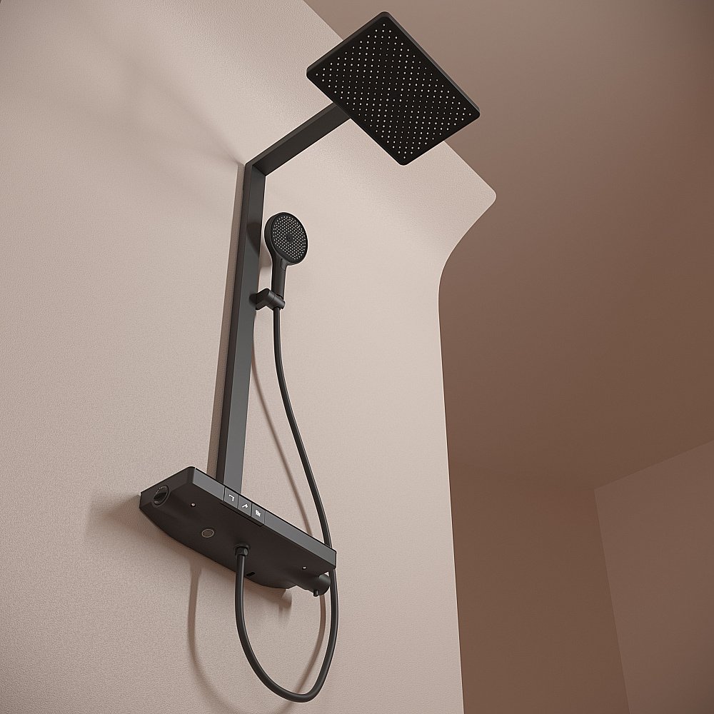 Душевая система Sancos Vos SC6100MB черная матовая купить в интернет-магазине сантехники Sanbest