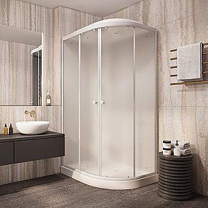 Душевая кабина Parly Effect EF1231R, ABS-пластик, серая, 120x80 см, правая купить в интернет-магазине Sanbest