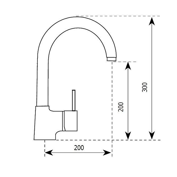 Смеситель для кухни PAINI Cox Edimburgo 78CR572DFIXEPR2KM хром купить в интернет-магазине сантехники Sanbest