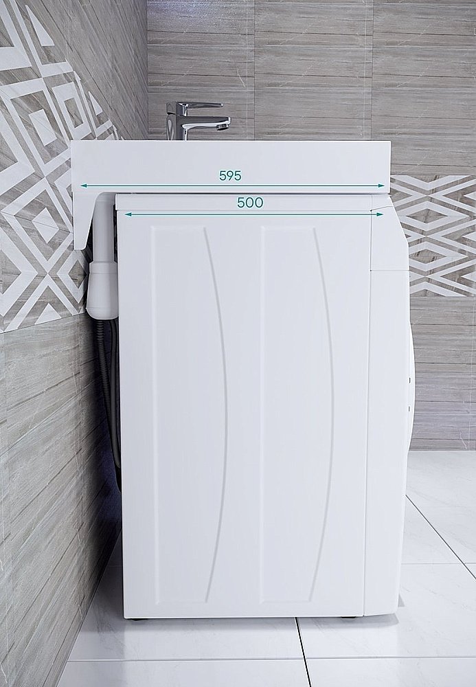 Раковина на стиральную машину Paulmark Winken 59 PM740431 белая купить в интернет-магазине Sanbest