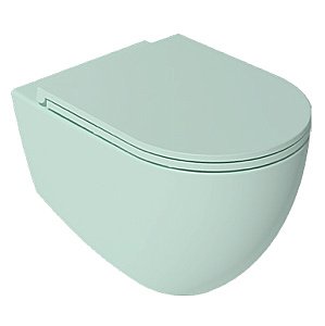 Унитаз подвесной Isvea Infinity 10NF02001SV-2T мятно-зеленый матовый, безободковый купить в интернет-магазине Sanbest