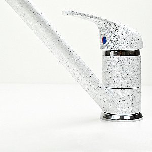 Смеситель для кухни PAINI Jolly 6990573Z1KM белый гранит купить в интернет-магазине сантехники Sanbest