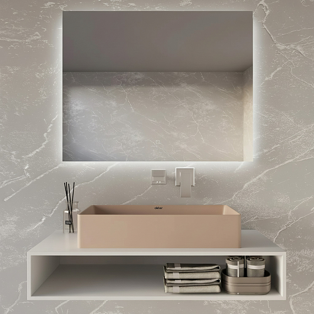 Раковина Abber Rechteck 60 AC2220MK хаки матовая купить в интернет-магазине Sanbest