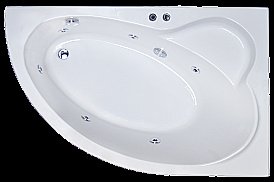 Гидромассажная ванна Royal Bath Alpine Standart 170x100 правая купить в интернет-магазине сантехники Sanbest