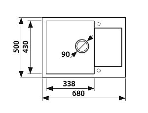 Мойка кухонная Kaiser KMM-5068 W белая купить в интернет-магазине сантехники Sanbest