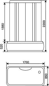 Душевая кабина ARCUS AS-126 купить в интернет-магазине Sanbest